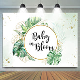 Lofaris Tropical Monstera Greenery Baby Shower Backdrop